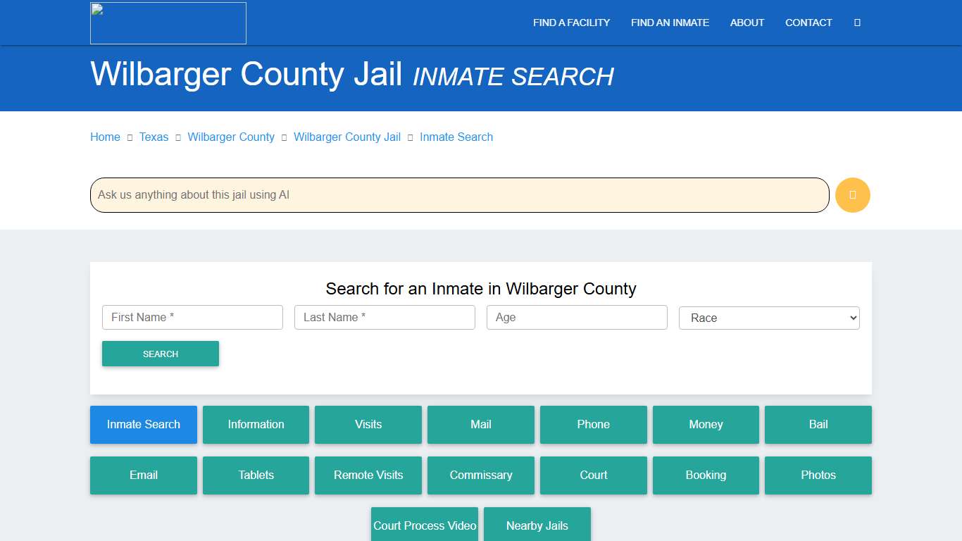 Wilbarger County Inmate Search & Roster Find Inmates TX